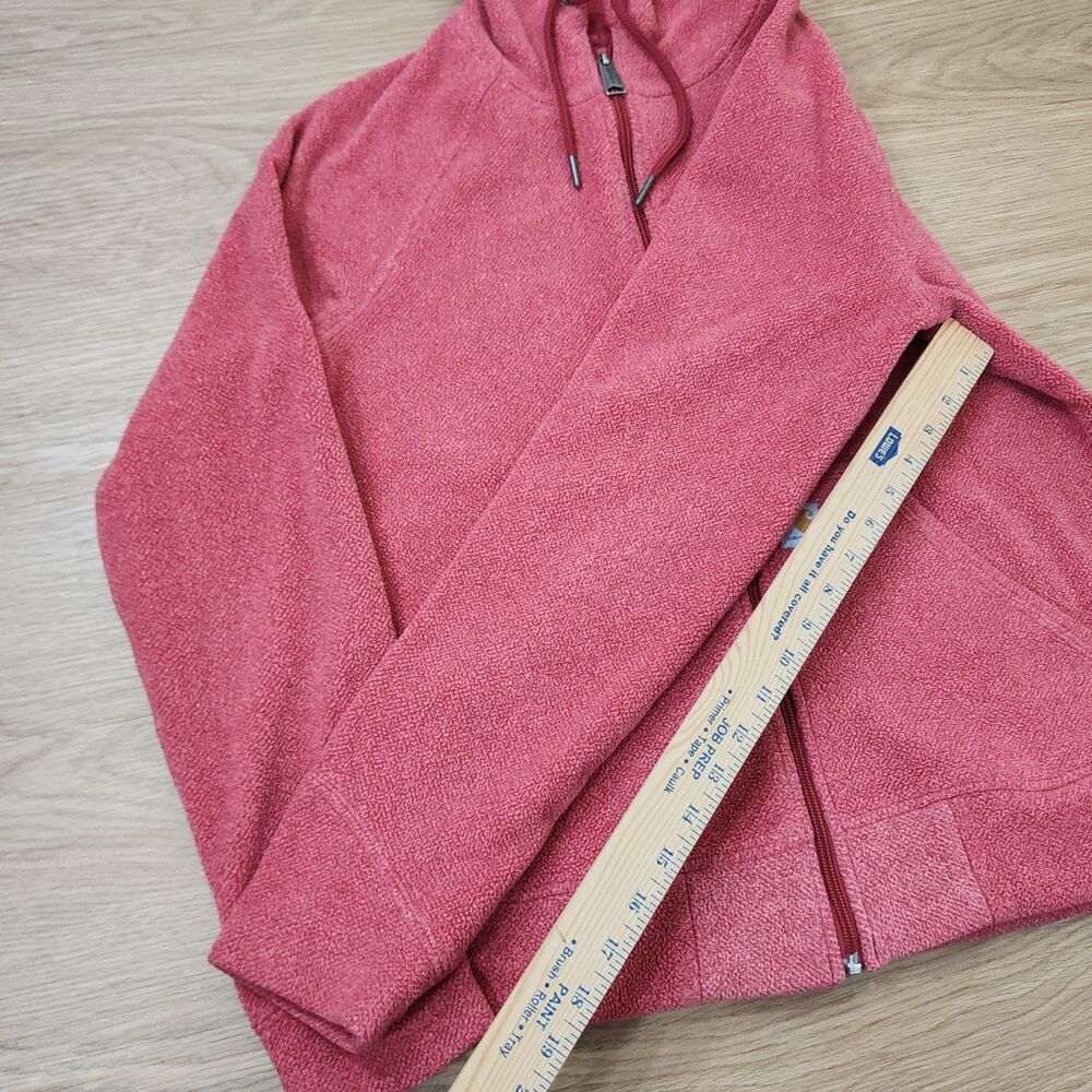 Unique Carhartt Salmon Hoodie Womens S Full Zip Hooded Textured Workwear Jacket - Picture 5 of 7